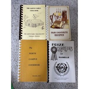 Vintage‎ Community Cookbooks Lot Family Prize Recipes